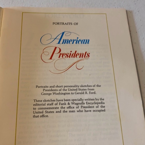 American Presidents Portrait Book Page - Picture 6 of 7